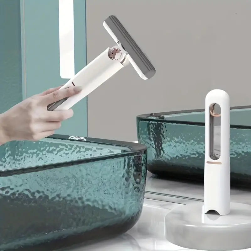 FreeFlow MopPro™ - The Hands-Free Portable Sponge Mop