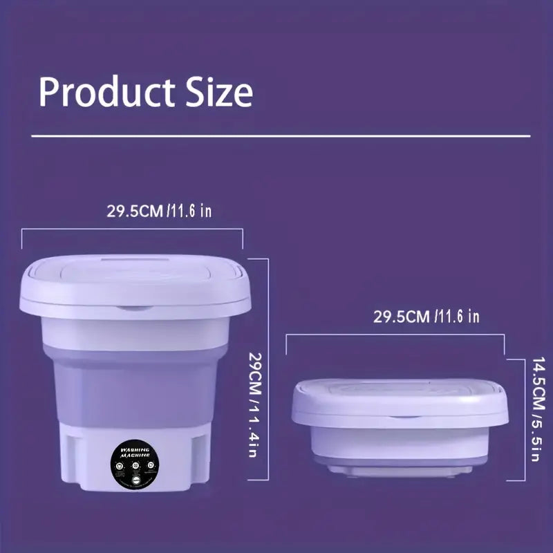 FoldaWash 8L Turbo™ - The Ultimate Portable Folding Washer