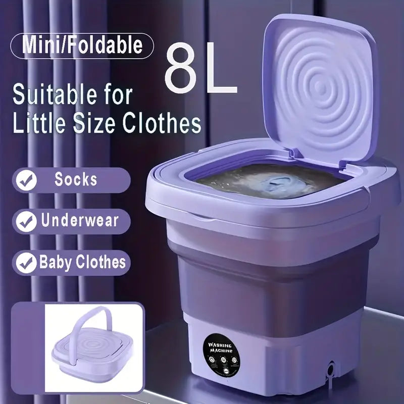 FoldaWash 8L Turbo™ - The Ultimate Portable Folding Washer