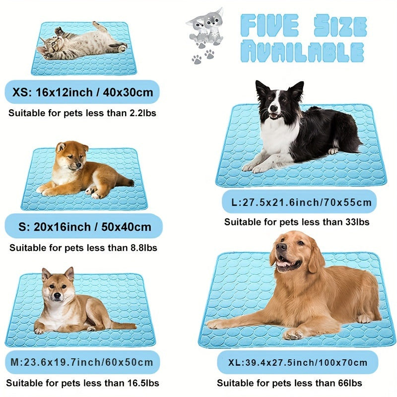 Dog Cooling Mat, Summer Pet Cooling Pads For Dogs Cats, Pet Cooling Bed Cushion For Home Outdoor