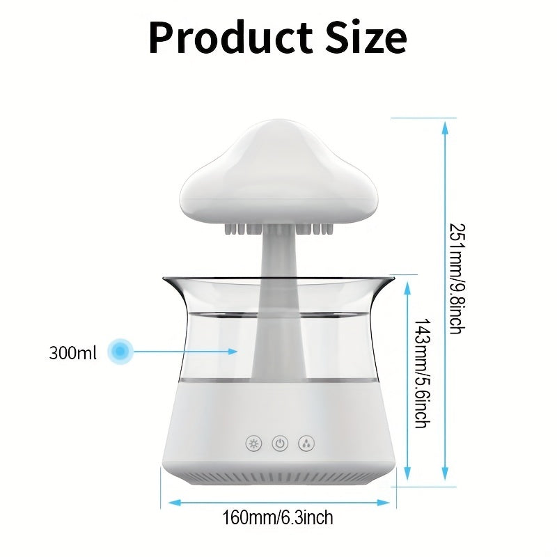 RainCloud Serenity™ - Aroma Humidifier with Soothing Rain